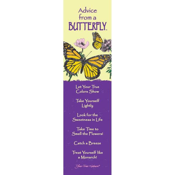 Butterfly Bookmark Advice 12 pc