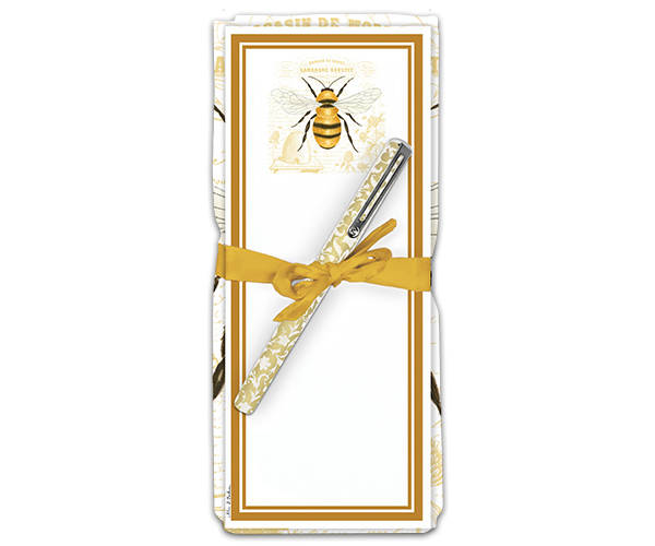 Honey Bee Flour Sack Towel & Magnetic Notepad
