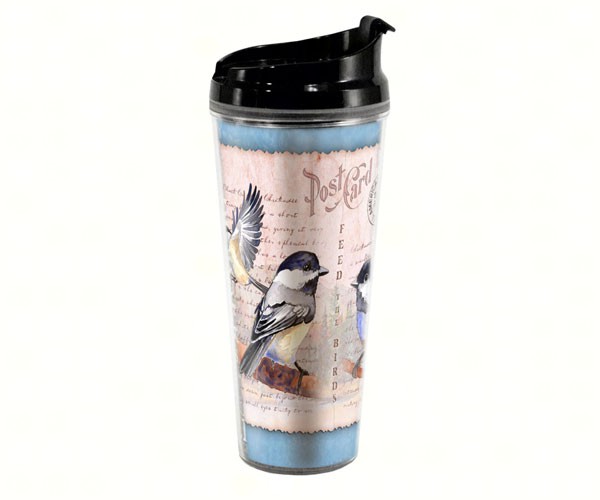 Chickadee Postcard Tall Tumbler 24 oz