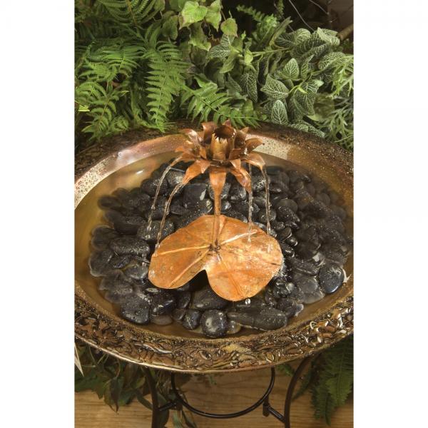 Copper Dripper Fountain Lotus