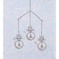 Cats with Bells Flamed Hanging Wind Chime-ANCIENTAG1437
