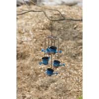 Watering Can Circle Mobile Distressed Blue-ANCIENTAG1496