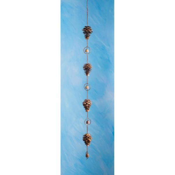 Pine Cone Flamed Hanging Ornament