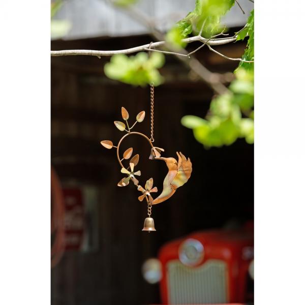 Hummingbird Heart Flamed Ornament
