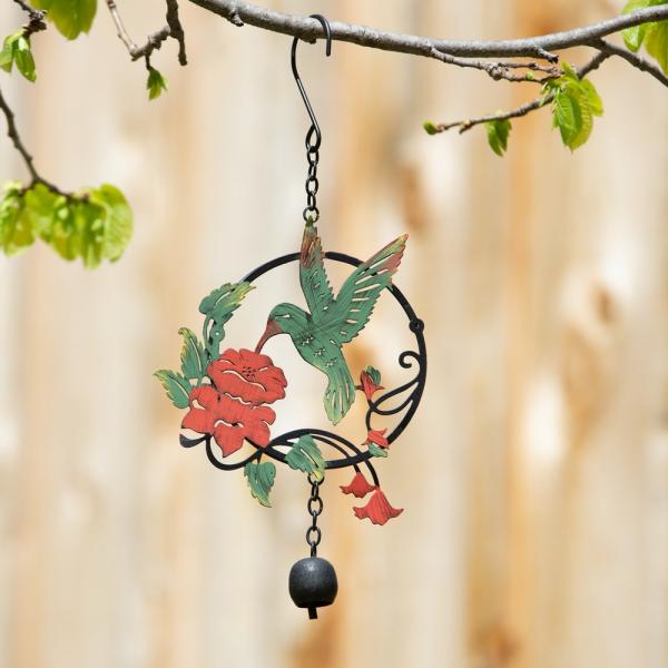 Hummingbird and Lily Multicolor Ornament