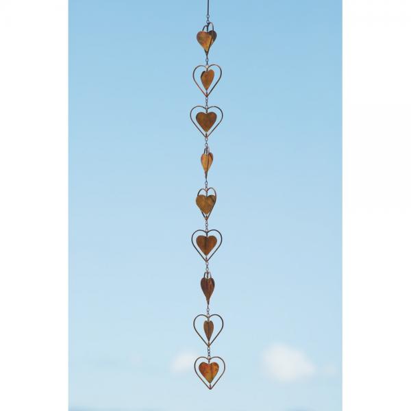 Hearts Flamed Hanging Ornament