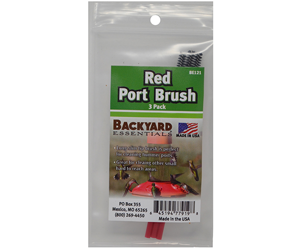 Red Port Brush (3 pack)