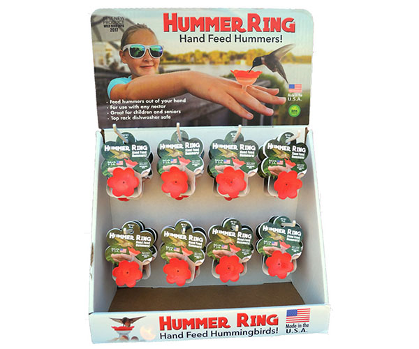 36 Piece Red Hummer Ring Display
