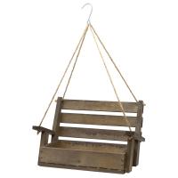 Brown Hanging Porch Swing Feeder-BE156