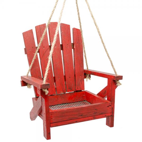 Red Adirondack Chair Feeder