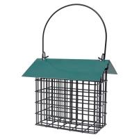 Green Double Suet Feeder with Roof-BE168