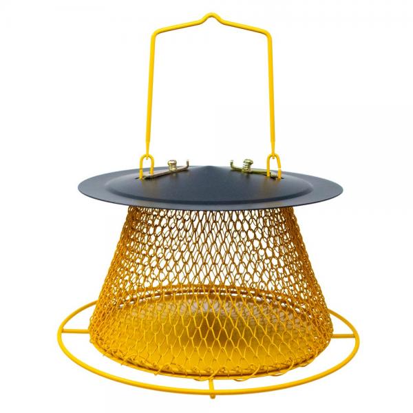 Black and Yellow Collapsible Mesh Feeder