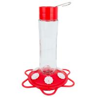 Glass Bottle 10 oz Hummingbird Feeder-BE224