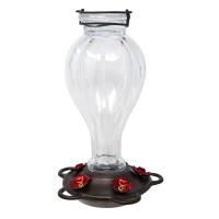 Clear Balloon Glass Hummingbird Feeder-BE235