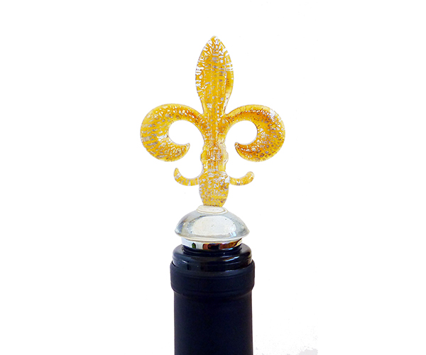Gold Fleur De Lis - Bottle Stopper