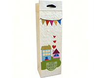 Handmade Paper Wine Bottle Bag Home Sweet Home-BB1HOME