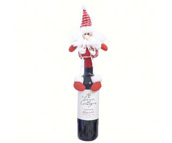 Santa Wine Bottle Topper