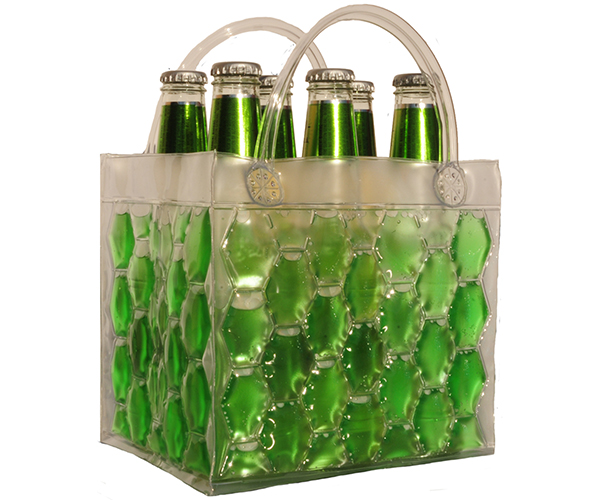 Chill It Insulated 6 Bottle Bag Green