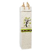Handmade Paper Olive Oil Bottle Bag - Olive Tree-OB1OLIVETREE