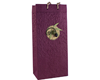 Handmade Paper Olive Oil Bottle Bag - Castilla Burgundy-OB2CASTILLABURG