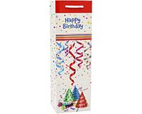 Printed Paper Wine Bottle Bag  - Happy Birthday-P1HOORAY