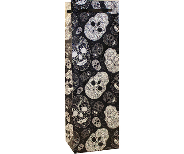 P1 Skulls - Printed Paper Bottle Bags