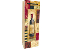 Printed Paper Single Wine Bag - Vin-P1VIN