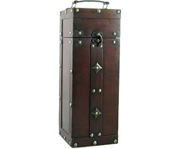 Wooden Single Wine Box Medieval