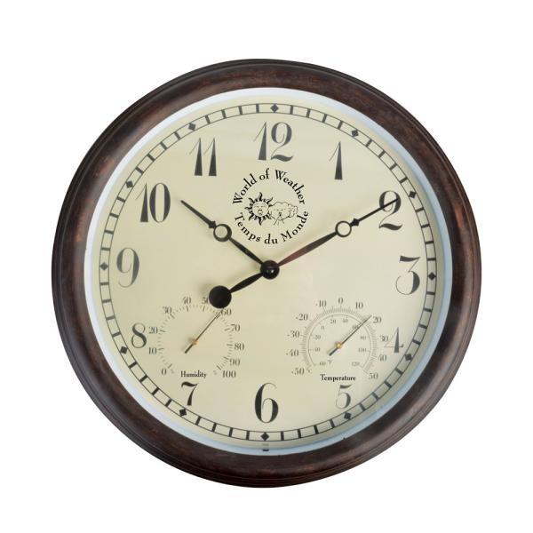 Large Outdoor Clock & Thermometer Large Outdoor Clock & Thermometer