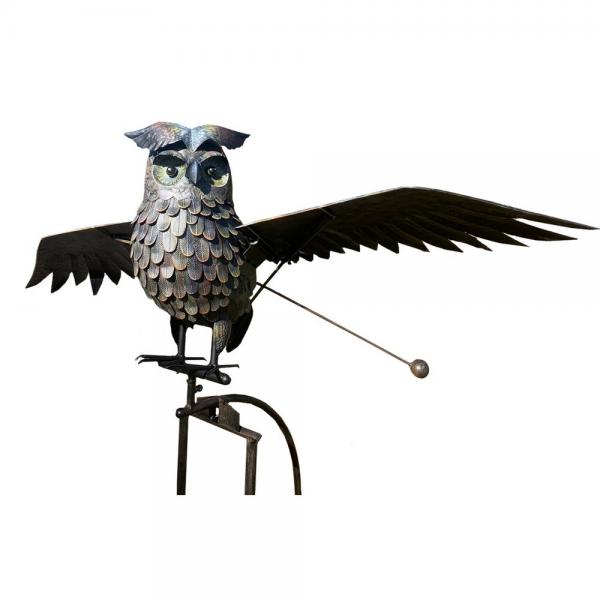 Staked Metal Giant Flying Owl Rocker plus freight