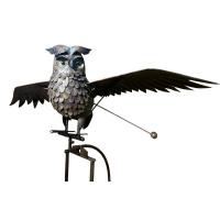Staked Metal Giant Flying Owl Rocker plus freight-BFBZYCT820