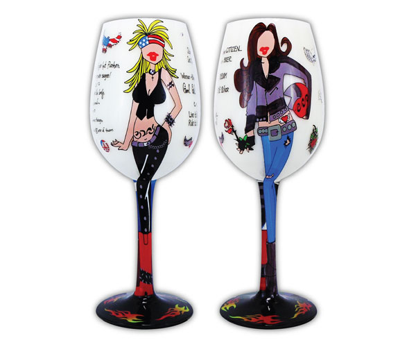 Wine Glass Biker Babes (WGBIKERBABES)