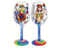 Wine Glass Hippie Chicks (WGHIPPIECHICKS)