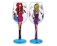 Wine Glass  I'd Rather Be Shopping-WGIDRATHER