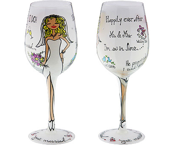 Wine Glass Just Married (WGJUSTMARRIED)