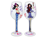 Wine Glass Lasting Friendships-WGLASTING