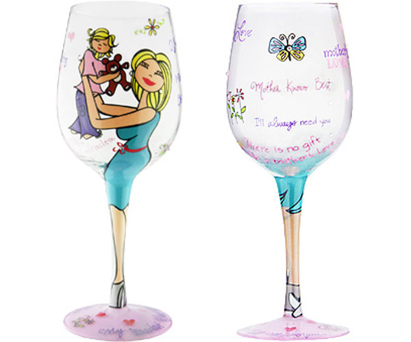 Wine Glass Motherly Love Girl (WGMOTHERLYGIRL)