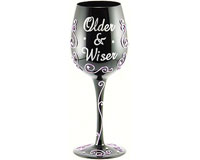 Wine Glass Older & Wiser-WGOLDERWISER