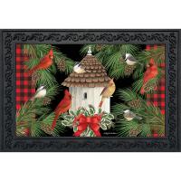 Holiday Bird Gathering Doormat-BLD01352