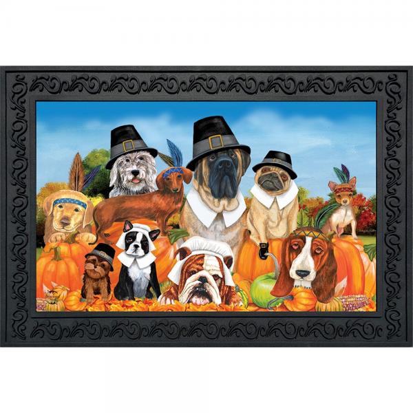 Give Thanks Dogs Doormat