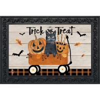 Trick Or Treat Wagon Doormat-BLD01847