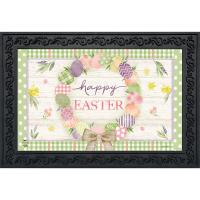 Easter Egg Wreath Doormat-BLD01944