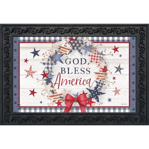 God Bless America Doormat