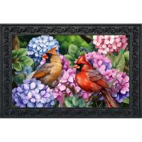 Perched Cardinals Doormat-BLD02496