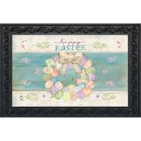 Pastel Easter Wreath Doormat-BLD02727