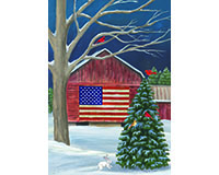 Barnside Winter Garden Flag-BLG00522