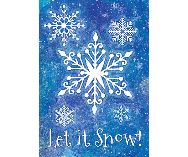 Snowflakes Garden Flag Snowflakes Garden Flag