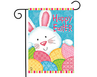Bunny and Eggs Garden Flag-BLG00753