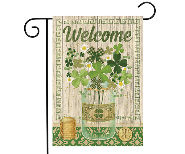 Lucky Clovers Garden Flag