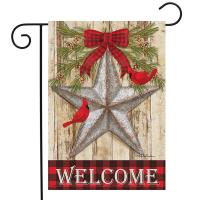 Festive Barnstar Garden Flag-BLG00935